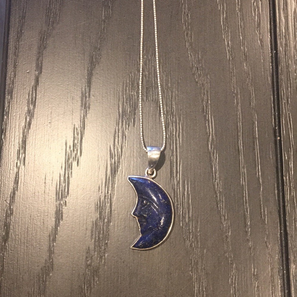 Charles Albert moon pendant sterling silver